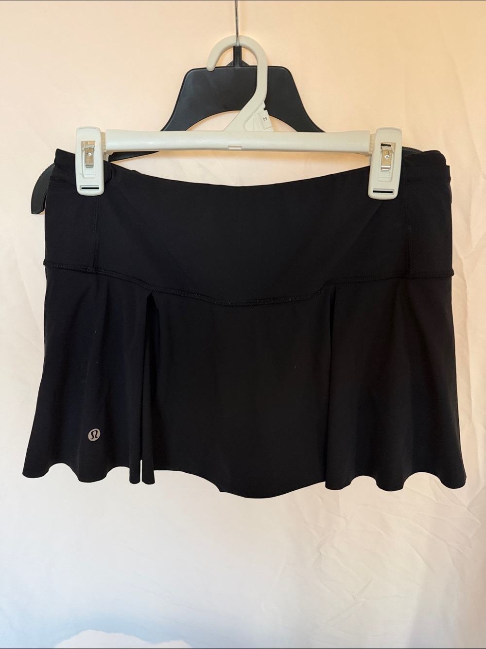 Lululemon Black Athletic Skirt with built in shorts and pockets